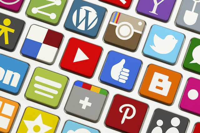 social media buttons icons